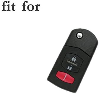 BROVACS Silicone Cover Protector Case Holder Skin Jacket Compatible with MAZDA 3 Button Flip Remote Key Fob CV2532 Grey - Image 4