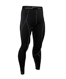 Baleaf Men's Running Fitness Workout Compression Base Layer Tights Black Size XXL