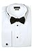 AZAR MAN Slim fit White Wing tip French Cuff Tuxedo Dress Shirt 15 Medium