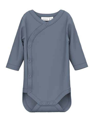NAME IT Heren NbmvRoll Ls Wrap Body, Flint Stone, Numeric_74, stone, numeric_74