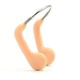JIEJIA Swim Nose Clip for Adults Kids(Ages 8-18) or swimming Beginner Beige AC-1