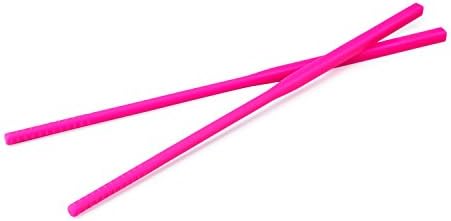 ChopGuru Silicone Chopsticks | Reusable | Dishwasher Safe | Non-Slip Grip | 1 Pair | 9''