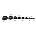Hex Socket Screw Nut Head Cover Black Hexagon Head Cover Cap Protector 20PCS M5