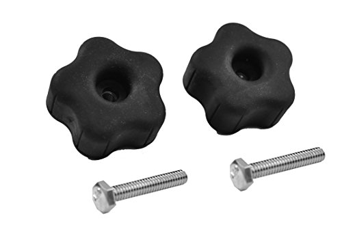 T-track Accessory Set - (2) Star Knobs & (2) 1/4-20" Bolts