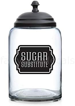 gwcdeccal Sugar Substitute Canister Label vinyl decal organize kitchen pantry