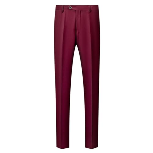 KUDMOL Men's 3-Piece Suit Wedding Slim Fit One Button Business Tuxedo Suits 3 Piece Solid Color for Party Comfort Blazer Jacket and Trousers Vest