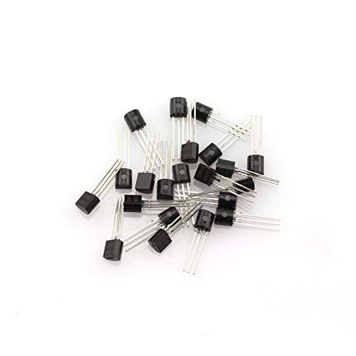 Tegg 200pcs TO-92 Transistor Assorted Kit 10 Values DIY Electronic Circuit Semiconductor Triode Assortment BC337 BC327 2N2222 2N2907 2N3904 2N3906 S8050 S8550 A1015 C1815