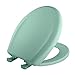 Bemis Classic Colors Slow Close Toilet Seat, Easy Clean Hinges and Durable Plastic Seat, Made in USA, Round, Ming Green