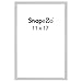 SnapeZo Notice Frame 11x17 Inches, Silver 0.6 Inch Aluminum Profile, Front-Loading Snap Frame, Wall Mounting, Super-Slim Series