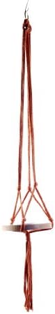 Wildwood MK-42RST 3 Leg Macrame Plant Holders, Rust, 42-Inch