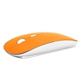 TopCase Orange USB Optical Wireless Mouse for Macbook (pro,air) and All Laptop + TopCase Mouse Pad