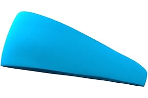 Bondi Band Womens 3 Inch Flatback Moisture Wicking Workout Sweatband; Running, Walking, Crossfit, Skiing, Workouts; Absorbs & Evaporates Sweat 10x Faster - Multiple Colors Available - One Size Fits All,Aqua