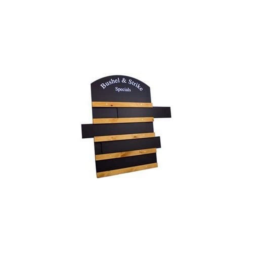 Chalkboards UK WC132 Sliding Display Board, Wood, Black