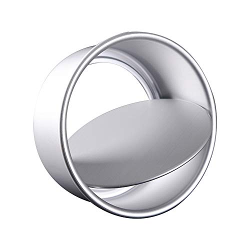 Bakerdream Anodized Aluminum Round Cheesecake Pan with Removable Bottom Bakeware Round Cake Pan Chiffon Cake Mold Push Pan (6 inch)