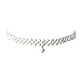 Kissweet Elegant Gothic Bridal Adjustable White Imitation Pearl Tattoo Choker with Pendant Necklaces