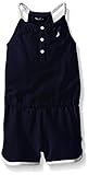 Nautica Baby Girls' Knit Romper with Rope Straps