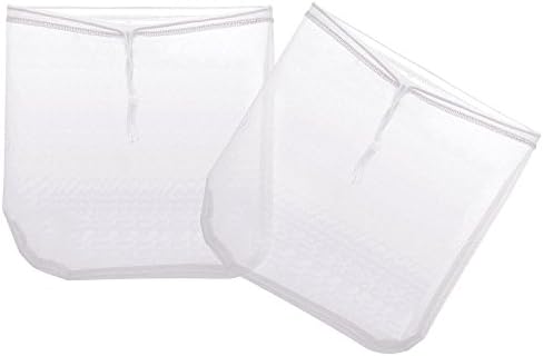2 Pack 12”12” Nut Milk Bag ShineMe Reusable Fine Mesh Cheesecloth Food Grade, Almond Strainer/Filter for Yogurt/Juice/Coffee Bean /Tea Maker FDA Approved