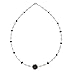 NOVICA Handmade Cultured Freshwater Pearl Garnet Pendant Necklace .925 Sterling Silver Stainless Steel Red White Thailand Birthstone [18 in L x 0.4 in W] 'Caviar'