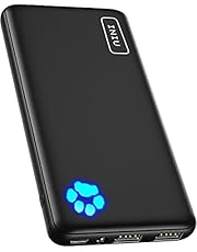 INIU Portable Charger, USB C Slimmest Triple 3A High-Speed 10000mAh Phone Power Bank, Flashlight External Battery Pack Compatible with iPhone 13 12 11 X Samsung S20 Google LG iPad, etc [2022 Version]