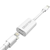 iPhone 7 Plus 8 Plus X Adapter & Splitter, Dual Lightning Headphone Audio & Charge Adapter Accessories for iPhone 8 / 8 Plus / X / 7 / 7 Plus by EBEAUTYDAY