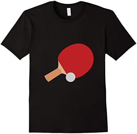 Men's Tabble Tennis Paddle Emoji T-Shirt Ping Pong Tee Medium Black
