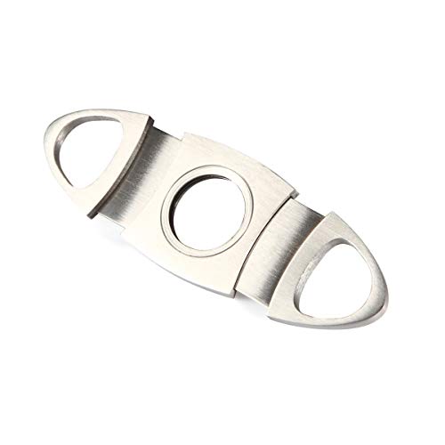 Cigar Cutter Stainless Steel Guillotine Double Cut Blade Gifts for Men