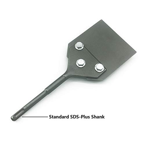 SPKLINE 4 Inch Wide SDSPlus Floor Scraper Tile & Thinset Scaling
