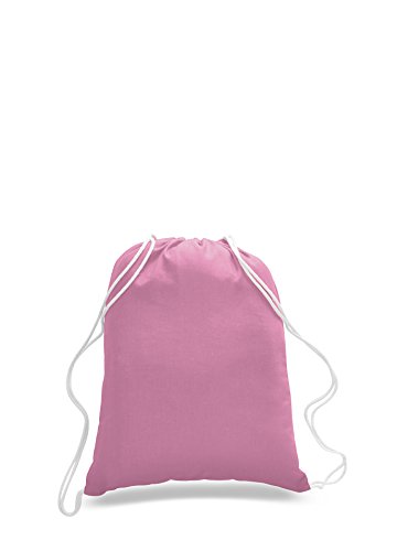 UPC 764832412447, BagzDepot 100% COTTON Budget Friendly Sport Drawstring Bag Cinch Packs (Azaela)