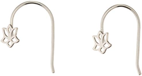 Amoracast AM228 Sterling Silver Lotus Earring Hook Jewelry Making Components
