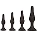 Set of 4 Silicone Toys - Stimulator Trainer Kit for Men - 4 pcs Pack Female Play - Her/Black