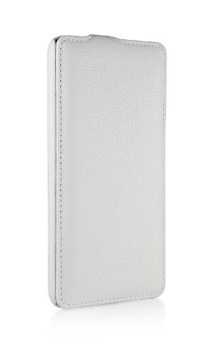 StilGut UltraSlim Genuine Leather Case for Nokia Lumia 1320, White — image 1