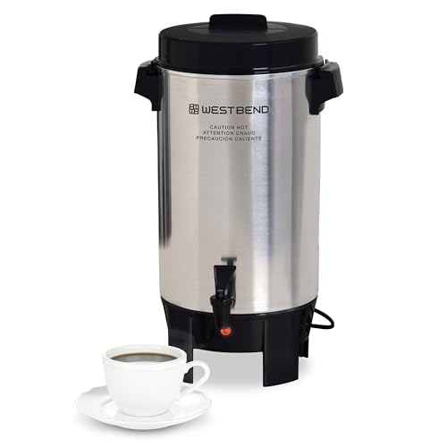 West Bend 58002 42 Cup Coffee Maker Urn Polished Aluminum by Westbend