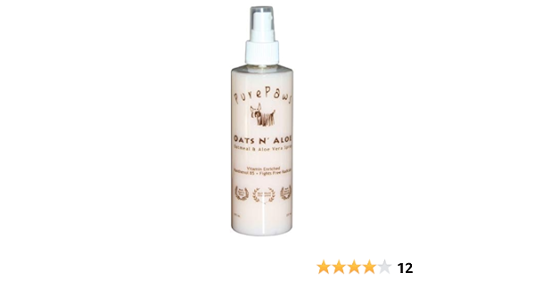 pure paws oatmeal and aloe vera shampoo