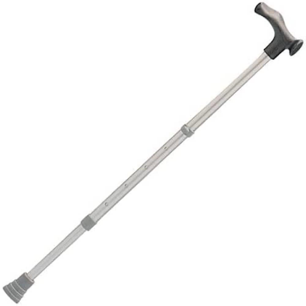 Days Ergonomic Handle Walking Stick, Aluminium Walking Cane, Non-Slip Rubber Ferrules, Comfortable Mobility Aid, Adjustable Height 730mm to 960mm, Left Hand (Eligible for VAT relief in the UK)