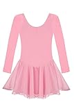 Arshiner Kids Girls Classic Dance Ballet Dress Long Sleeve Leotard