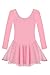 Arshiner Girls Basic Long Sleeve Ballet Skirted Leotard for Dance Ballet Pink Size 3-4 Toddler