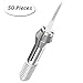 Pinkiou Microblading Needles Hair Stroked Round Needles for Eyebrow Tattoo Manual Semi Permanent Makeup Fog Blades Pack of 50 pcs (5R)