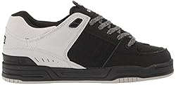 Globe Men's Fusion Skate Shoe, Black/Alloy, 7.5