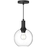 Alora Mood PD506108MBCL Castilla Pendant, Clear Glass/Matte Black
