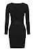 VOGRACE Women's Long Sleeve Cut Out Bandage Bodycon Party Clubwear Mini Dress S Black