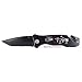 Tactical Rescue Knife by Lazer Designs Pocket Knife With Clip, Serrated Blade, Window Breaker & Razor Sharp Seat Belt Cutter - Lazer Engraved 420 Stainless Steel Construction Alpine Rescue Signal