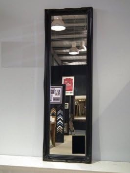 BLACK Full Length Dressing/Hall Mirror complete with Premium Quality Pilkington's Glass