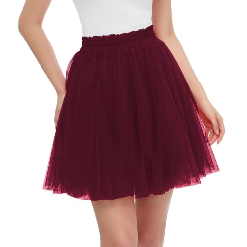 Girstunm Women Tulle Tutu Skirt