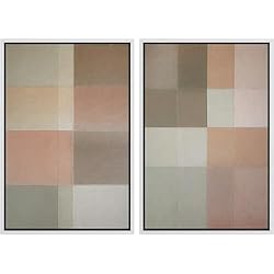 MUDECOR Framed Canvas Print Wall Art Set Neutral