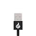 BlueFire Metal Magnetic LED USB Charging Cable for Sony Xperia Z1 Z2 Z3 Compact Z Ultra D6503 M51W Z1 Mini L39H XL39H D6503 C6902 C6802(Black)