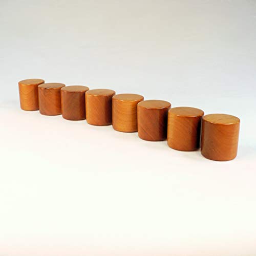 Lamp Finial, Cherry Wood, Drum Pattern 4