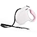 Fida Retractable Dog Leash X-Small Breed, 10 ft Durable Pet Walking Leash for Extra Small Dogs/Cats/Small Animals up to 18 lbs, 360° Tangle Free, White
