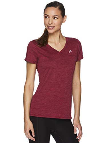 image for HEAD Women's Short Sleeve Workout T-Shirt - Performance Tennis Crew Ne