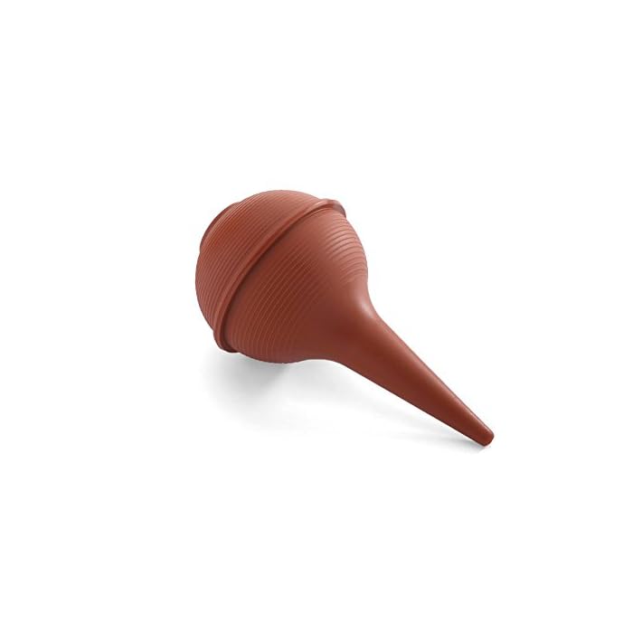 MediChoice Ear-Ulcer Bulb Syringe and Nasal Aspirator, 3 Ounce, Adult, Red (1 Each)