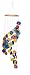 Beachcombers Rainbow Colored Spiral Capiz Chime Windchime New 31.5 Inches